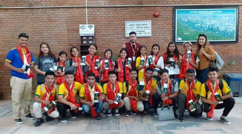 युथ फुटबल क्याम्पका लागि नेपाली टोली मलेसिया प्रस्थान