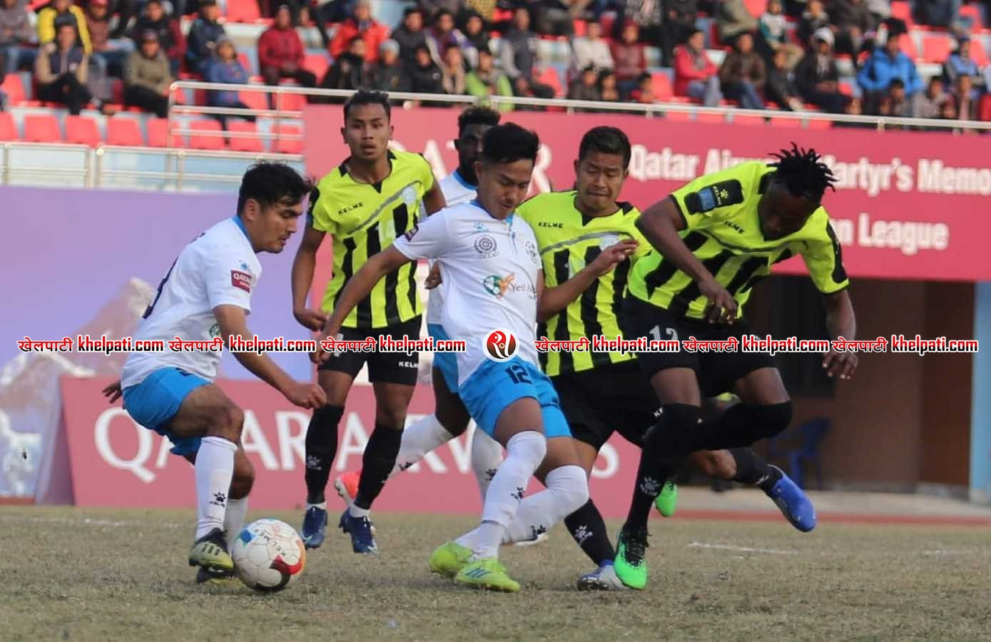 पहिलो हाफ - मनाङ र शेर्पा बराबर