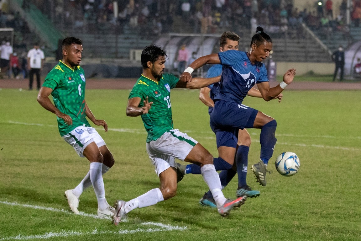 'नेपाली फुटबलको स्तर खस्किएको छैन'