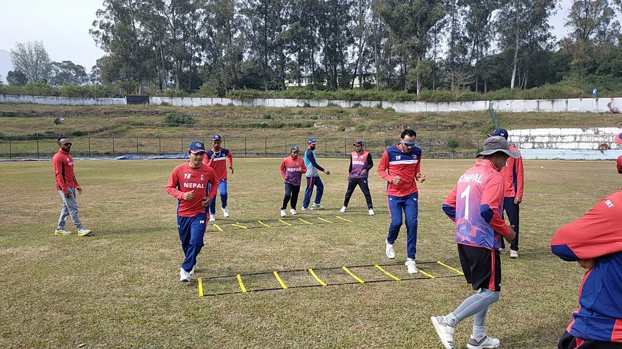 राष्ट्रिय क्रिकेट टिमको बन्द प्रशिक्षण सुरु