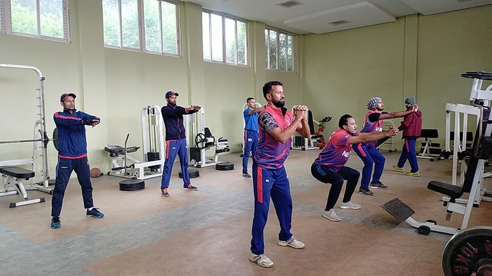 राष्ट्रिय क्रिकेट टिमको प्रशिक्षण (फोटोफिचर)
