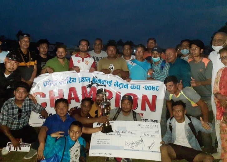 टहरीलाई हराउँदै आयोजकले जित्यो उपाधि