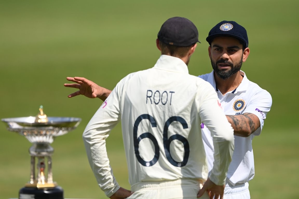 इंग्ल्यान्ड र भारतबीचको पहिलो टेस्ट बराबरी