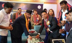 पूर्वप्रधानमन्त्री प्रचण्डद्वारा भक्त राना स्मृति चेसको उद्घाटन
