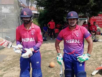 एसिया कप : नेपाललाई सुरुवाती झड्का, उपकप्तान मल्ल  ४ रनमा आउट