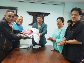 एसियन गेम्समा सहभागी हुने खेल संघलाई खेल पोशाक प्रदान