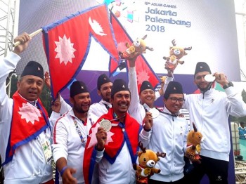 प्याराग्लाईडिङले रच्यो इतिहास, एशियाडमा जित्यो रजत