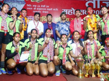 एपीएफलाई महिला राष्ट्रिय भलिवलको उपाधि