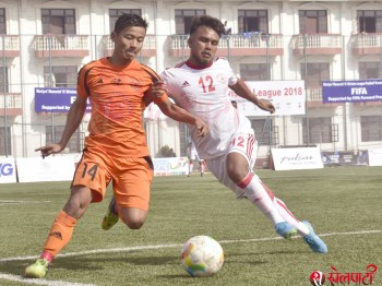 कर्ण र आशिषको गोलमा हिमालयन शेर्पाको जित