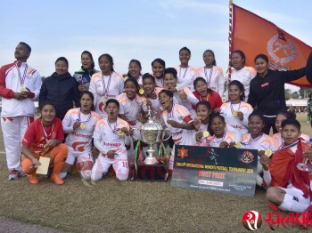 प्रधानसेनापति महिला फुटबलमा एपीएफ च्याम्पियन