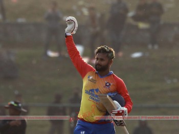रबी इन्दरको  शतकमा भैरहवाद्वारा पोखरा पराजित