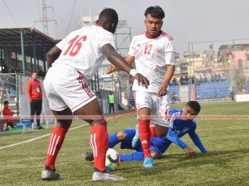 पहिलो हाफमै ५ गोल, सरस्वतीविरुद्ध मछिन्द्र ३ - २ ले अघि