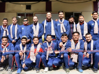 युएई जाने राष्ट्रिय क्रिकेट टोलीको विदाई