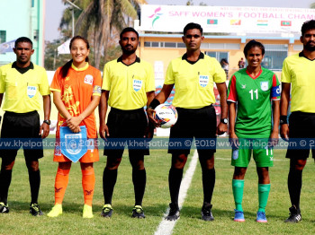 भुटान र बंगलादेश पहिलो हाफसम्म बराबर
