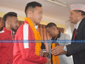 मैत्रीपुर्ण खेलका लागि नेपाली टोली कुवेत प्रस्थान