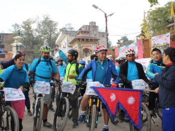 साइक्लिङ बाँकेको गाभर चिसापानीमा हुने