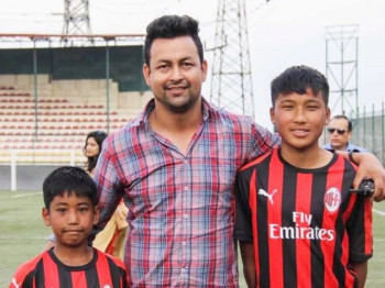 जुनियर फुटबल क्याम्पबाट नेल्शन र श्रीयान्स छनोट