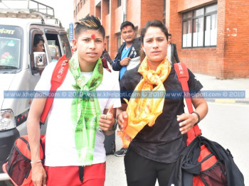 सावित्रा र अनिता भारत प्रस्थान