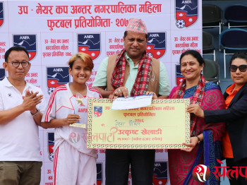 अन्तर नगरपालिका महिला फुटबलमा रेखा सर्वोकृष्ट