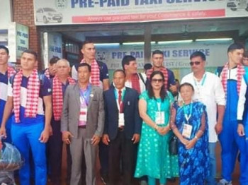 उज्वेकिस्तानको भलिबल टिम नेपालमा