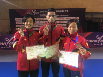 चीनमा नेपाललाई ३ पदक