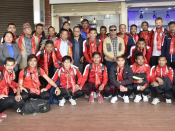 स्वदेश फर्किए राष्ट्रिय फुटबल टिम
