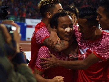 पहिलो हाफमा नेपाल १-० ले अघि