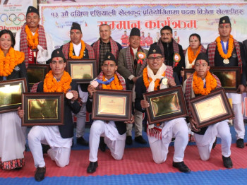 सागका पदक विजेता सम्मानित