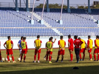 राष्ट्रिय फुटबल टिमको बन्द प्रशिक्षण भोलिबाट