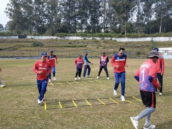 राष्ट्रिय क्रिकेट टिमको बन्द प्रशिक्षण सुरु