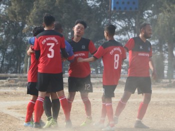 गजराज जोशी फुटबलको पहिलो खेल बराबरी