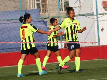 शर्मिला र रश्मीको ह्याट्रिकमा आर्मीको जित