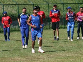 राष्ट्रिय क्रिकेट टिमको बन्द प्रशिक्षण सुरु