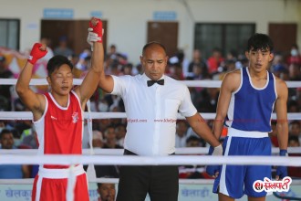 नवौं राष्ट्रिय : बक्सिङको पुरुषतर्फ २४ जना सेमिफाइनलमा