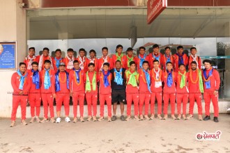साफ यू-१७ उपविजेता टोली स्वदेश फिर्ता