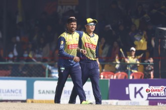 सन्दीप चम्किँदा काठमाडौंको ब्याटिङ धरासायी