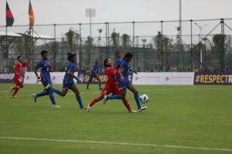 पहिलो हाफमै नेपाललाई ४ गोलको अग्रता