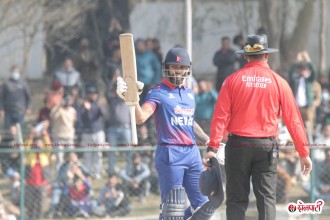नामिबियाविरुद्ध कुशलको अर्धशतक