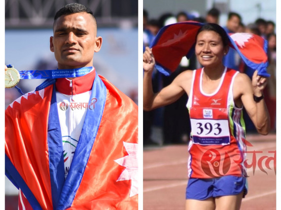 सन्तोषी र गोपीले बीर गणेशमान 'रोड रेस' दौडने