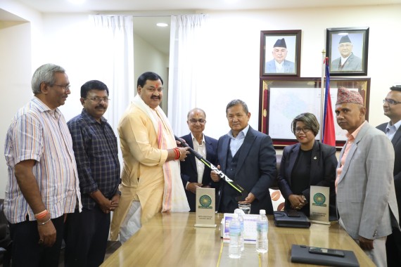नेपाल हक्की संघलाई खेल सामाग्री सहयोग 
