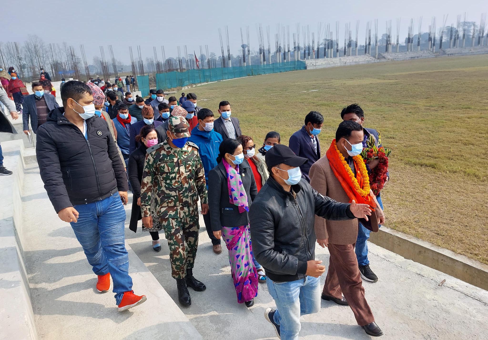 गौतमबुद्ध रंगशालाको काम अगाडी बढाउन खेलकुद मन्त्रीको निर्देशन