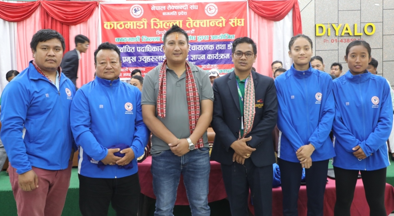 एसियाड खेल्ने खेलाडीलाई काठमाडौं तेक्वान्दोको प्रोत्साहन